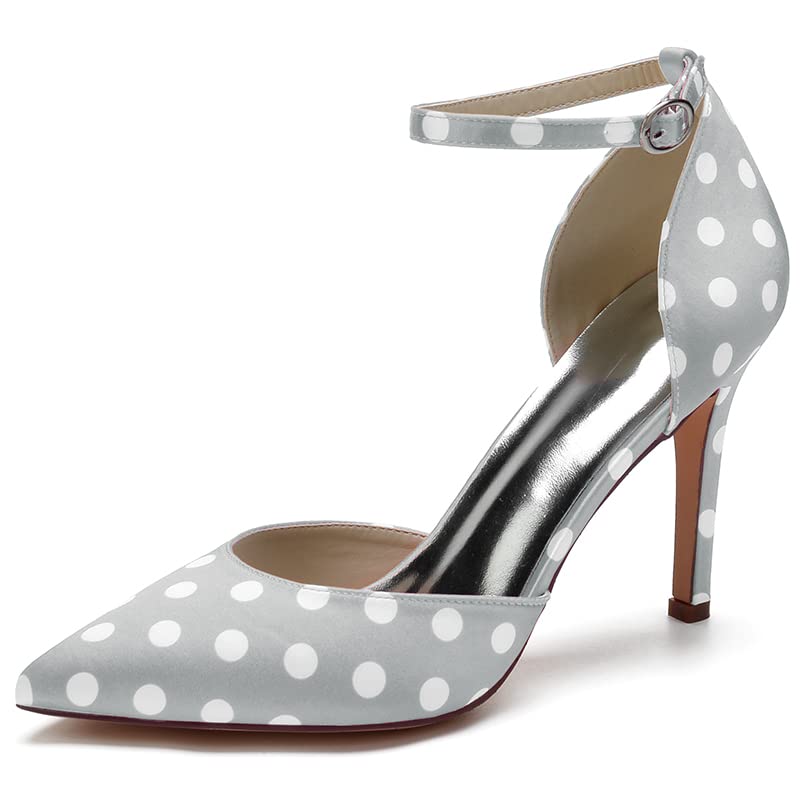 Escarpins à pois stables avec bride pour sublimer vos jambes sans glisser
