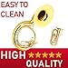 Libretto Low Brass ALL-INCLUSIVE Cleaning Kit with Instructions: Valve Oil + Slide Grease + Cleaning Cloth + Mouthpiece/Valve/Bore Brushes. A Great Gift for Tuba, Euphonium, Baritone, Sousaphone &More