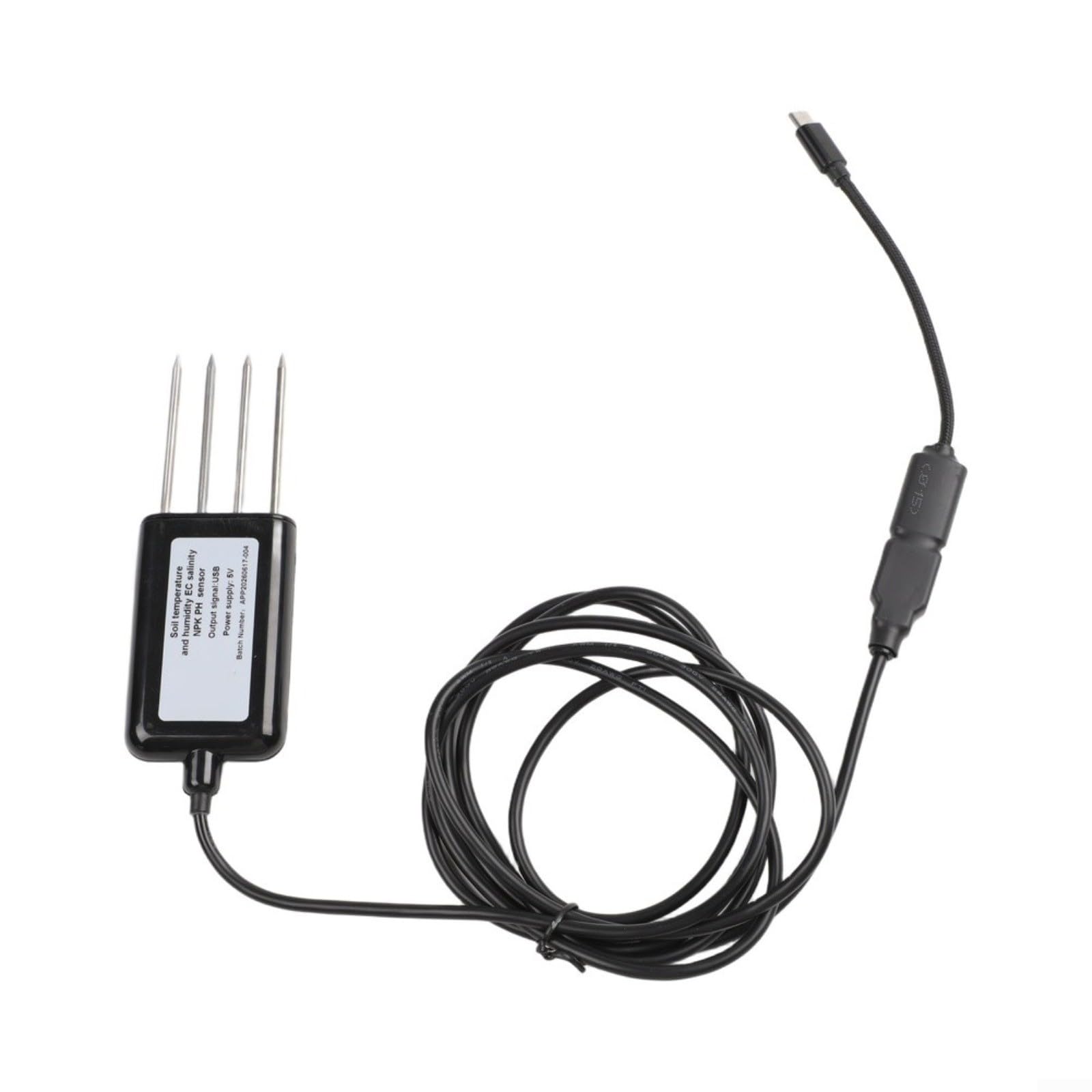 Sensore USB per Android/Hongmeng, IP68 Umidità/pH/EC/NPK