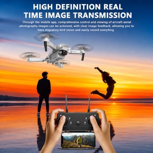 Image of BrUsHlEsS-fOlDaBlE-DrOnE-WiTh-hQ-WiFi-cAmErA-ReMoTe-cOnTrOl-fOr-kIdS-QuAdCoPtEr-wItH-GeStUrE-SeLfIe-fLiPs-bOuNcE-MoDe-aPp-oNe-kEy tAkE-OfF E88 D