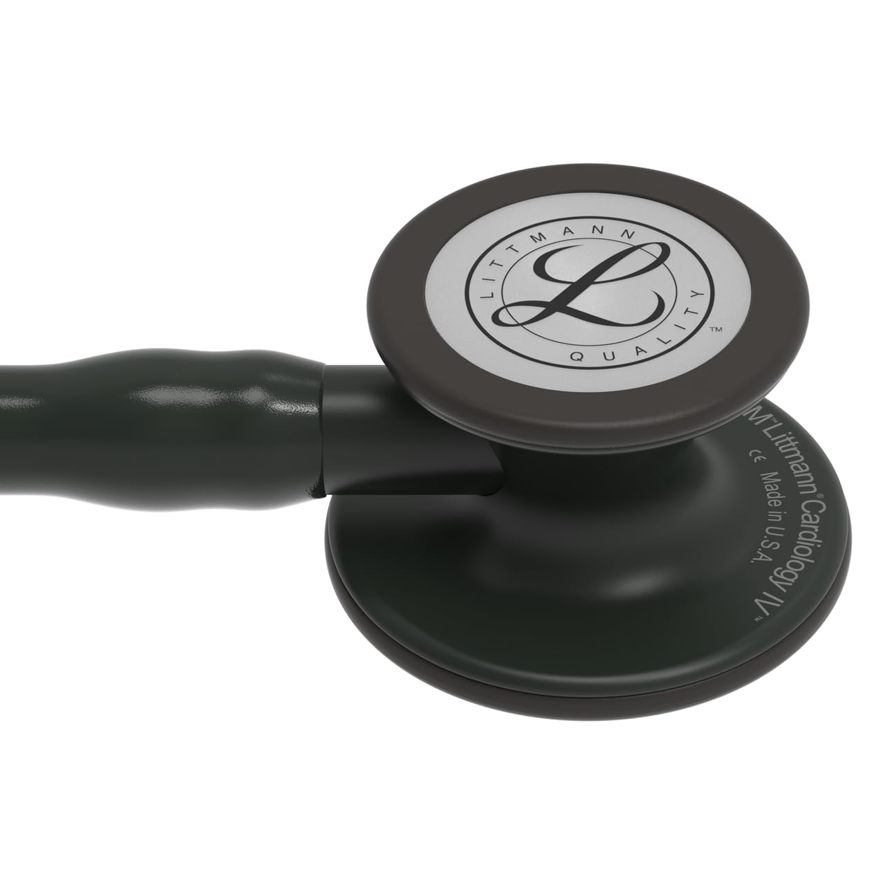 3M™ Littmann® Cardiology IV™ Stethoskop mit Kostenlos Lasergravur (Schwartz - Schwarz 6163)