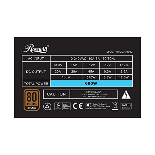 Build My PC, PC Builder, Rosewill Glacier 600M