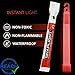 Cyalume Barras de luz roja SnapLight Glow Sticks 15cm, 6 inch Lightstick...
