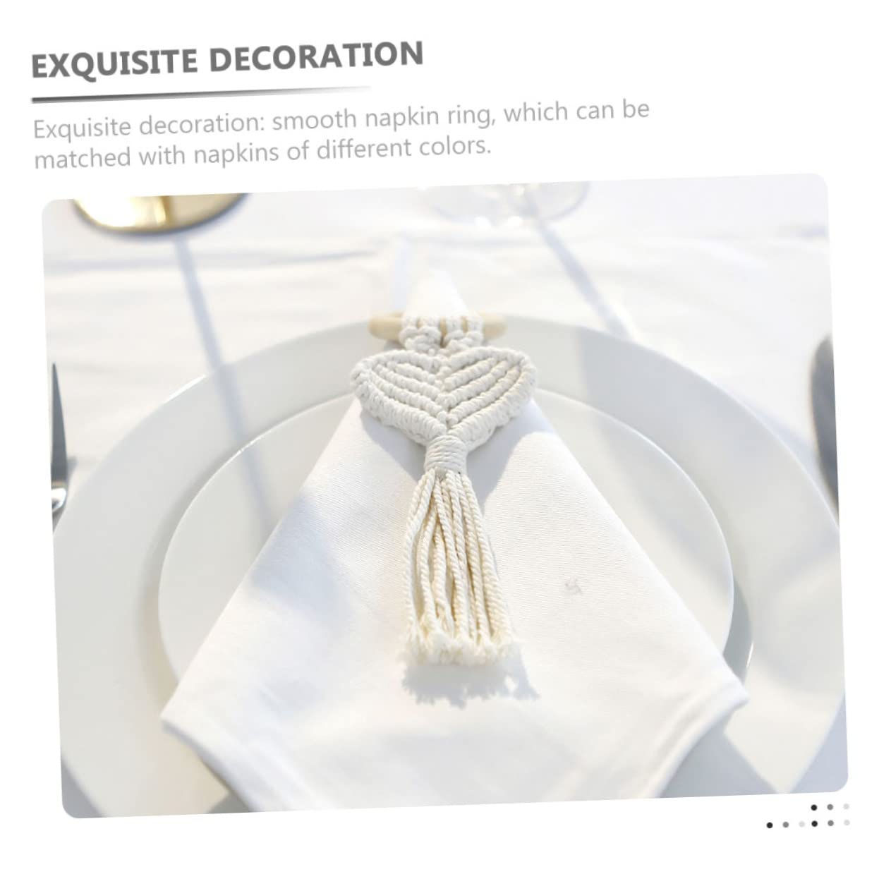 ABOOFAN 5 Set Di Fibbie Per Tovaglioli Porta Tovaglioli Decorativi A Forma Di Cuore Elegante Decorazione Da Tavolo Per Feste 2 Pezzi * 5