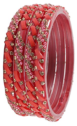 Image of NMII Multicolour Glass Kada Set For Women and Girls with Sleek Finish & Abstract Design | Glass Bangles For Women | Kada For Girls Daily /Party /Office | Fashion Jewellery