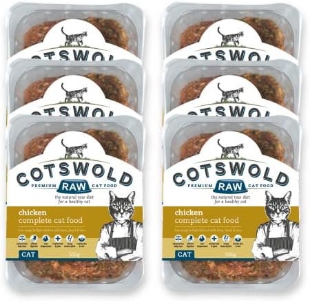 Complete Cat, Raw Cat Food, GWF Nutrition, Premium British Meat Raw Food for All Cats, Frozen Cat Meal, Chicken Mince – 6kg