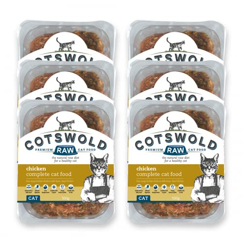 Cotswold RAW Complete Cat, Raw Cat Food, GWF Nutrition, Premium British Meat Raw Food for All Cats, Frozen Cat Meal, Chicken Mince – 6kg