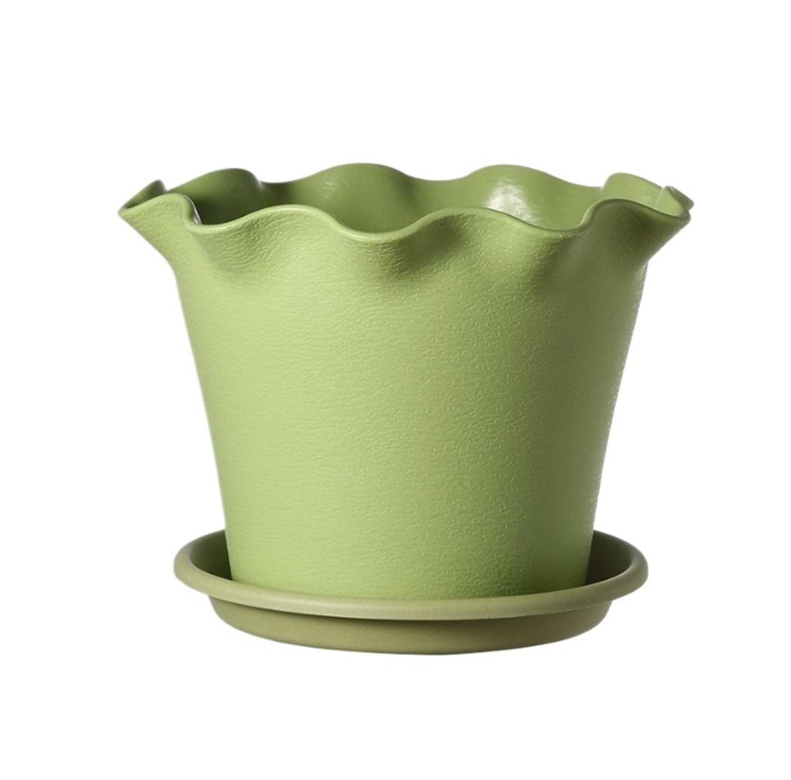 JUAKSQZYI Modern Farmhouse Flowerpot with Tray Multi Function Potted Plant Gardening Containers for Indoor and Outdoor(Green)