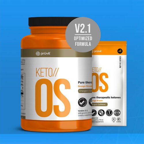 KETO OS by Pruvit. New 30 Serving Tub of The First and Only Ketone Drink that Puts You In Ketosis in 59 Minutes. Your Keto OS KAN comes with 6 FREE Ketone Test Strips โฆ
