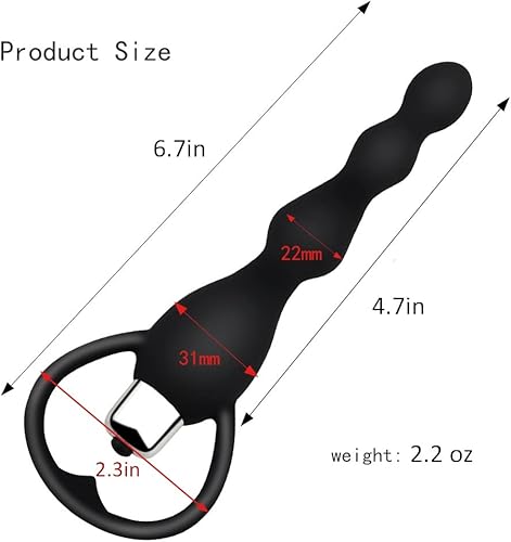 Miniatura 6 de Vibrador anal, juguete sexual para mujeres y hombres, cuentas anales, vibradores, masaje de próstata gay, trasero suave, tapones de silicona suave,