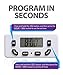 Fosmon 24 Hour Programmable Digital Timer Outlet (2 Pack), ON/Off Program, LCD Display, Mini Indoor Single Plug-in Outlet Timer, 125V 15A for Seasonal Light, Lamp, Heater, Portable Fan, Aquarium