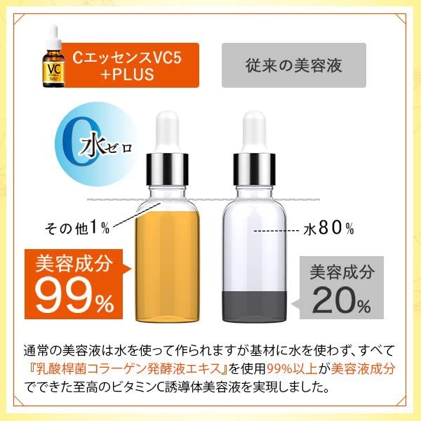 Amazon.co.jp: エビス化粧品(EBiS) CエッセンスVC5+PLUS 20ml【3本