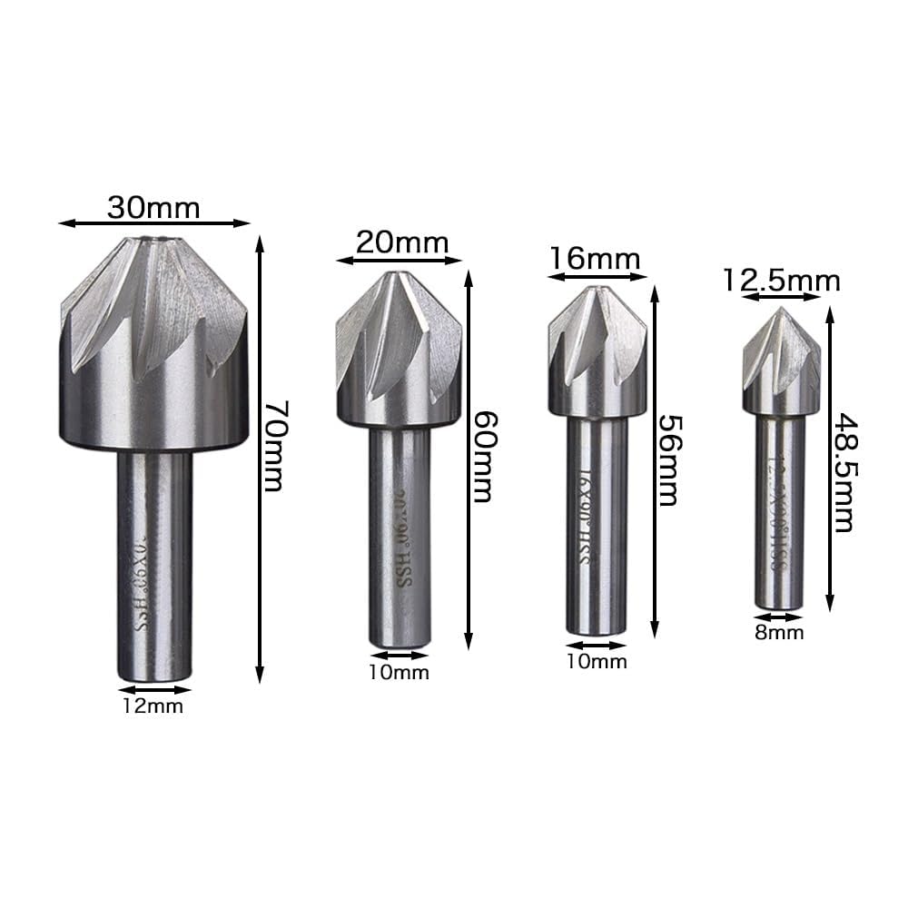 Frez trzpieniowy z węglików spiekanych 1 szt. 120 stopni wiertło rozwiercające średnica 6mm-50mm fazowanie metalu gratowanie frez(12.5mm)