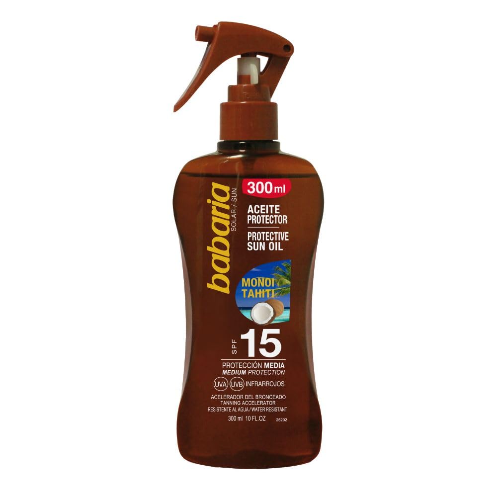 Babaria Pistola Aceite Protector Solar Coco Spf50, 200 Mililitros