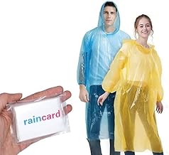 10 PCS RAIN Card for Emergency Use Waterproof with Smallest Pocket Size RAIN Mini Umbrella Travel Handy Folding RAIN Cover Rain Protection Card for Commuters and Backpackers