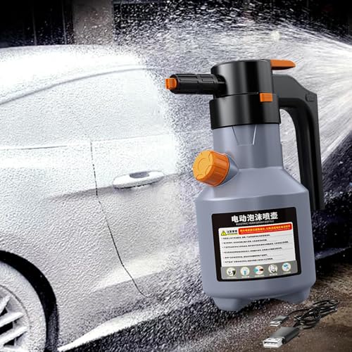 Pulverizador de espuma con material resistente a deformaciones y carga USB gris 7