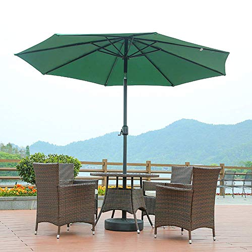 LFDHSF Garden Parasols Round Coffee Shop Dekorativer Regenschirm 9,8 'Market Hotel Sonnenschutz Regenschirm Outdoor Travel Essentials/Tilt Sunscreen