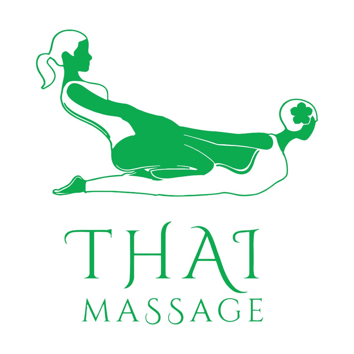 Thai Massage Wall Stickers Spa Salon Therapy Health Vinyl Wall Decal Home Decoration Woman Bedroom Beauty Store Art Murals Small - 28x29cm — image 1