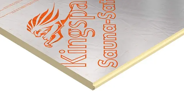 Kingspan SPU Sauna Dämmplatte 600x1200x30mm - Geïsoleerde Damwandplaten