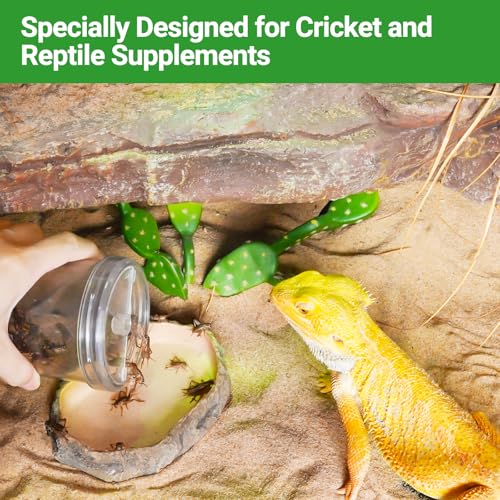 image for REPTI ZOO Reptile Cricket Calcium Powder Mixer, Transparent Cricket Ke