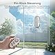 HUTT DDC56 Fensterputzroboter Doppelstrahl mit Ultraschall Sprühfunktion, Elektrischer Fensterputzer Fernbedienung mit Doppelter Wassertank Tank, Fensterkantenerkennung
