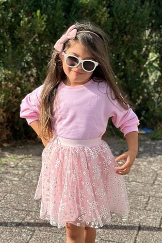 Image of Arshiner Toddler Girl Clothes Long Sleeve Pullover Sweatshirt and Tutu Skirt 2 Piece Outfits Kids Clothing Set Party Dress