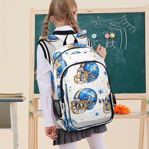 Sac à dos ordinateur portable enfants bleu avec grand compartiment