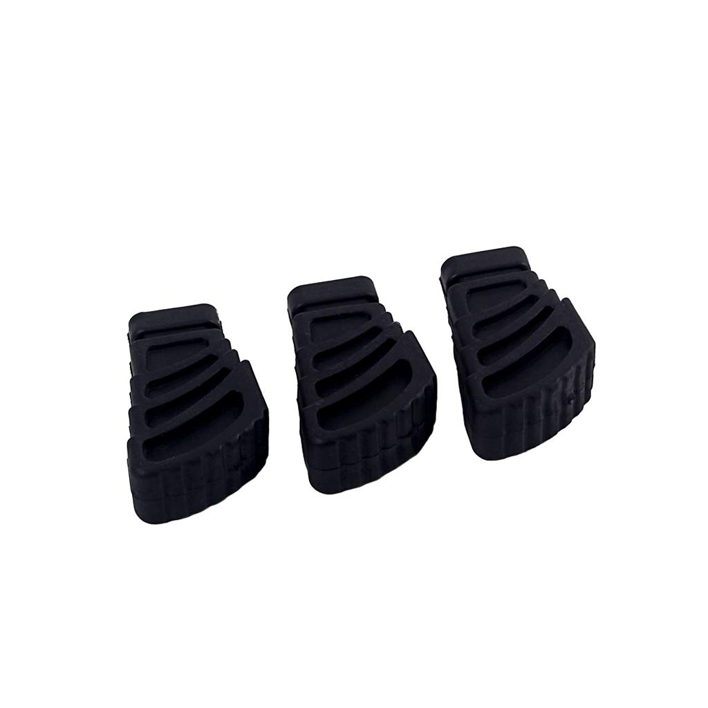 Ogdni 3Pcs Drum Rubber Feet for Drum Hardware Cymbal Stand Rack Bracket Percussion Parts Black, Large - Image 4