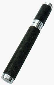 Cheap Humidors Leather Wrapped Single Stainless Steel Cigar Tube Black