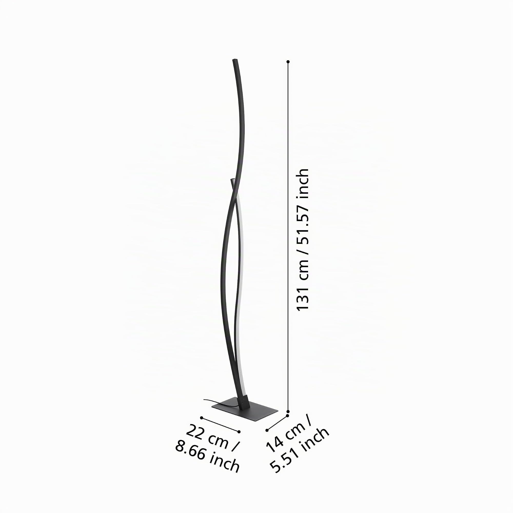 EGLO LED Stehlampe Grisolia, Design Lampe Wohnzimmer