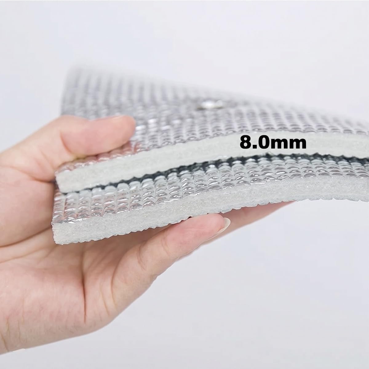Pellicola Anti-Calore Per Vetri Finestre Per Veranda Balcone Tetto Camper | Anti Calore e Freddo Pannello Oscurante con Ventose Trasparenti Occhielli in Alluminio(150x300cm)
