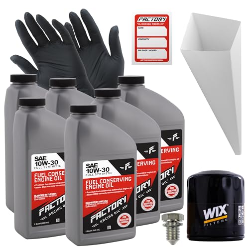 Kit de cambio de aceite 10W-30 sintético 6 cuartos