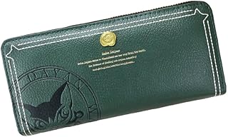 [K-PARTS] BebeDayan べべダヤン コアスタンプ 長財布 ロングウォレット ラウンドファスナー レディース長財布 べべダヤン財布 ダヤン わちふぃーるど ラウンドファスナー 長札 合皮 (グリーン)