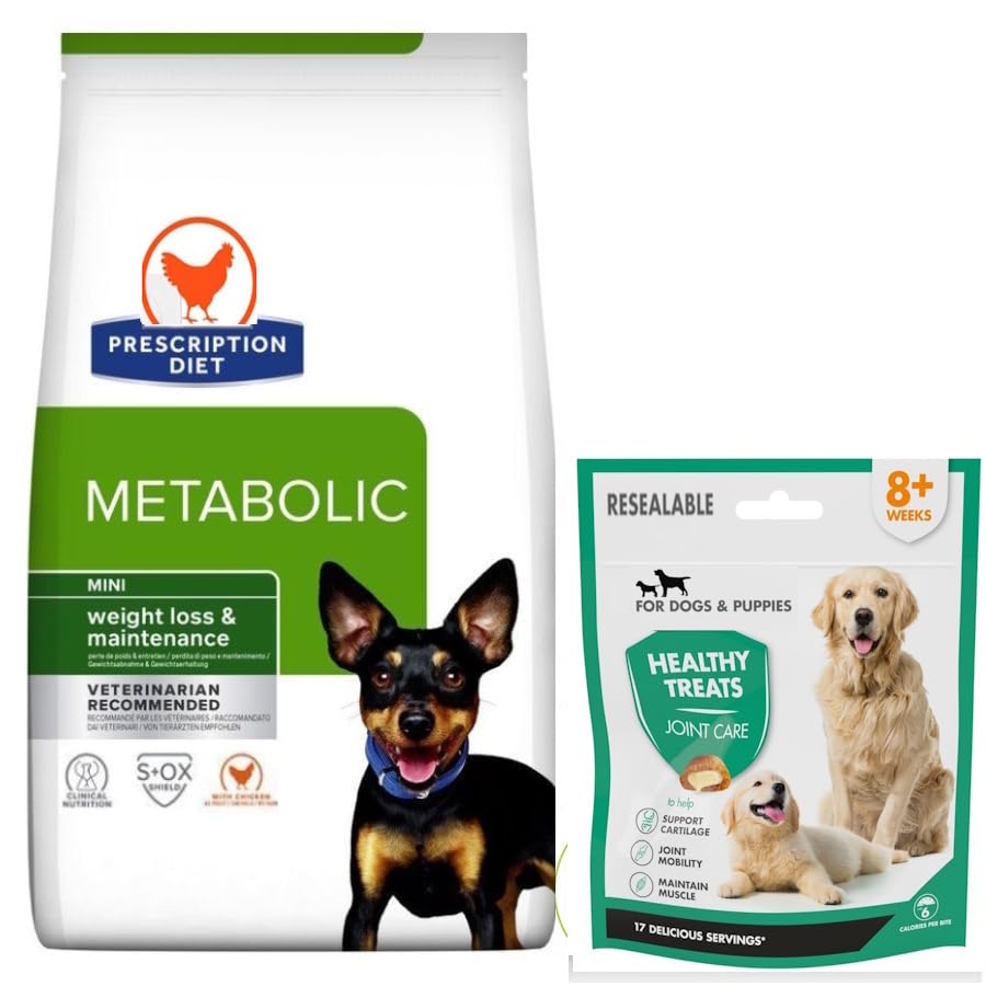 Hills Prescription Diet Metabolic Mini Dry Food 1kg for Dogs and Treats