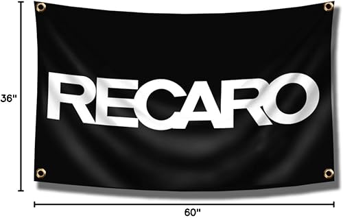 Miniatura 6 de ENMOON Recaros - Tapiz de pared para asientos de automovilismo (3 x 5 pies, poliéster 150D) para decoración de pared de garaje