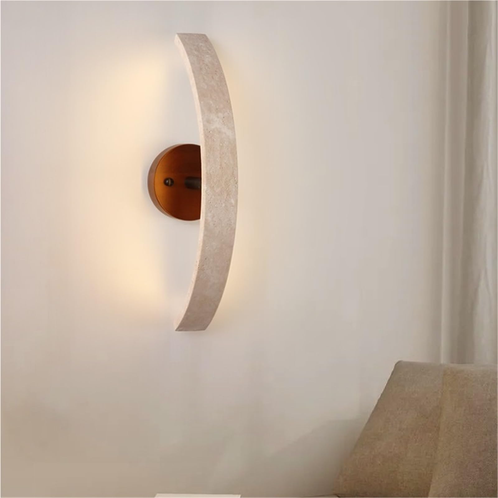 Applique da parete per soggiorno, lampada creativa per corridoio con paralume in pietra per decorazione corridoio - Accessorio unico per la casa