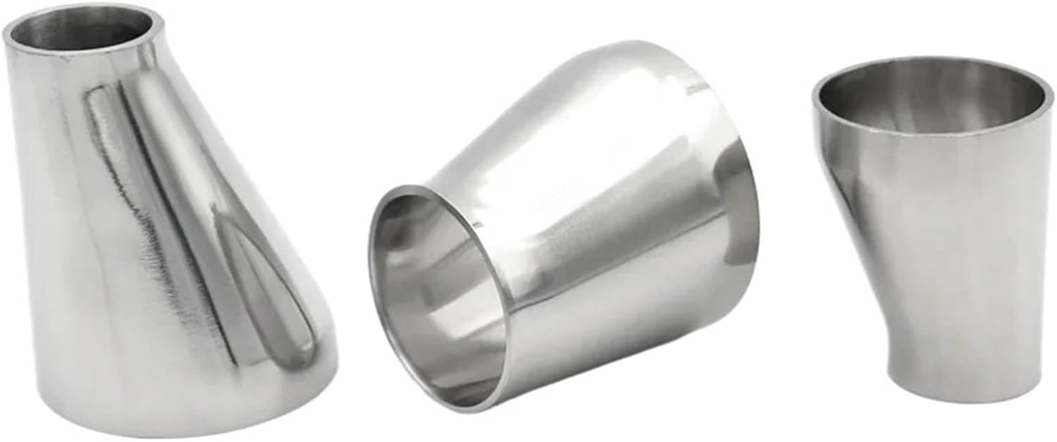 1pcs Butt Welded Eccentric Reducer Welding SS304 Stainless Steel Sanitary 19 25 38 45 51 57 63 76 89 102mm Pipe Fitting Homebrew Beer(25mm to 32mm)