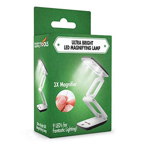 3X LED Magnifying Lamp, Great for Reading or Working in Dark Areas!