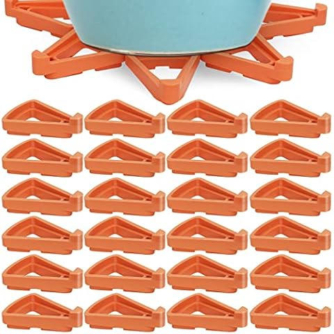 ANGELIOX Plant Pot Feet Invisible Flower Pot Risers Potted Triangle Toes Potted Plant Stand for Indoor and Outdoor Pot Lifters Supports(24 Pcs) Cover