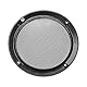 sourcing map 2Stk. Lautsprecher Gitter Abdeckung 10 Zoll 275mm Masche Dekorativ Kreis Subwoofer Schutz Schwarz