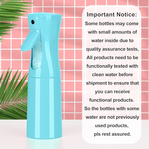 Hair Mister Spray Bottle，Spray Water Bottle Fine Mist Refillable Plants（6.8OZ /200ML） Barber，Showering Pets, Plants, travel, Ironing and Cleaning ﻿ ﻿ ﻿ (Blue-1Pcs)4