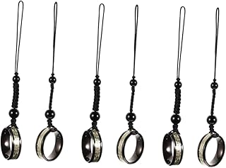 PartyKindom 6 Peças De Anel Preso Alça De Telefone Celular Cordão De Telefone Cordão De Telefone Para Telefone Para Telefone Celular Ornamento De Suspensão De Carro O Cordão De Chamada