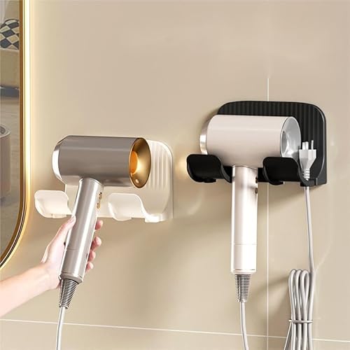 COASILK Suporte universal para secador de cabelo, suporte autoadesivo para secador de cabelo, gancho