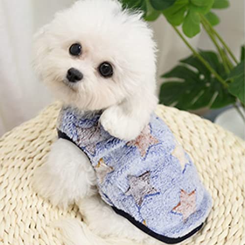 Aniac Bunny Clothes For Rabbits Warm Kitten Vest Fleece Xxxs Dog Shirt Cozy T-Shirt For Bunny Guinea Pig Ferret Puppy Mini Dog And Small Animals (2Xs, Navy Blue With Star) #TOP2
