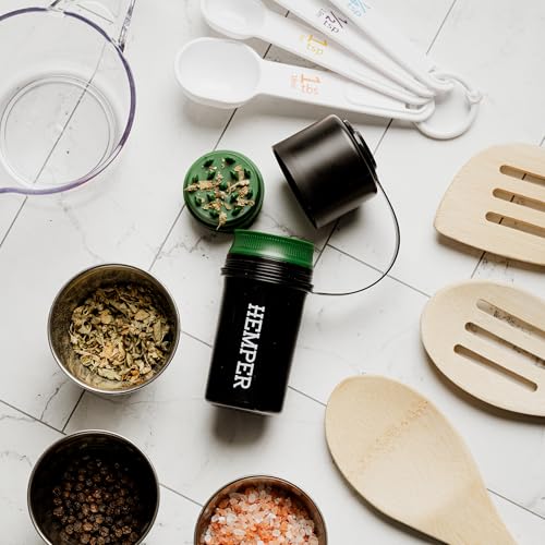 Image of HEMPER Keeper 3-in-1 Grinder + Storage System with Smell Proof Top