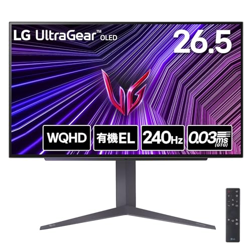 LGゲーミングモニター UltraGear 27GR95QE-B 26.5インチ 27