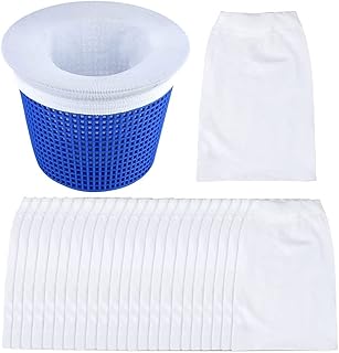 10Pcs Skimmer Socks, Swimming Pool Filter Socks, Pool Skimmer Socks, Filter Basket, for Pollen, Leaves and Hair for In-Ground and Above Ground Pools