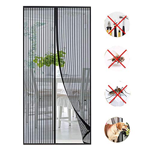売り値価格 網戸 マグネット 防虫ネット 簡易 自動式磁気 閉ま 簡単取り玄関網戸 玄関 寝室 ベランダに適用 Bkkenidn サープラ