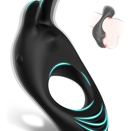 Rabbit Design Vibrating Cock Ring: Exotic Pleasure for Couples