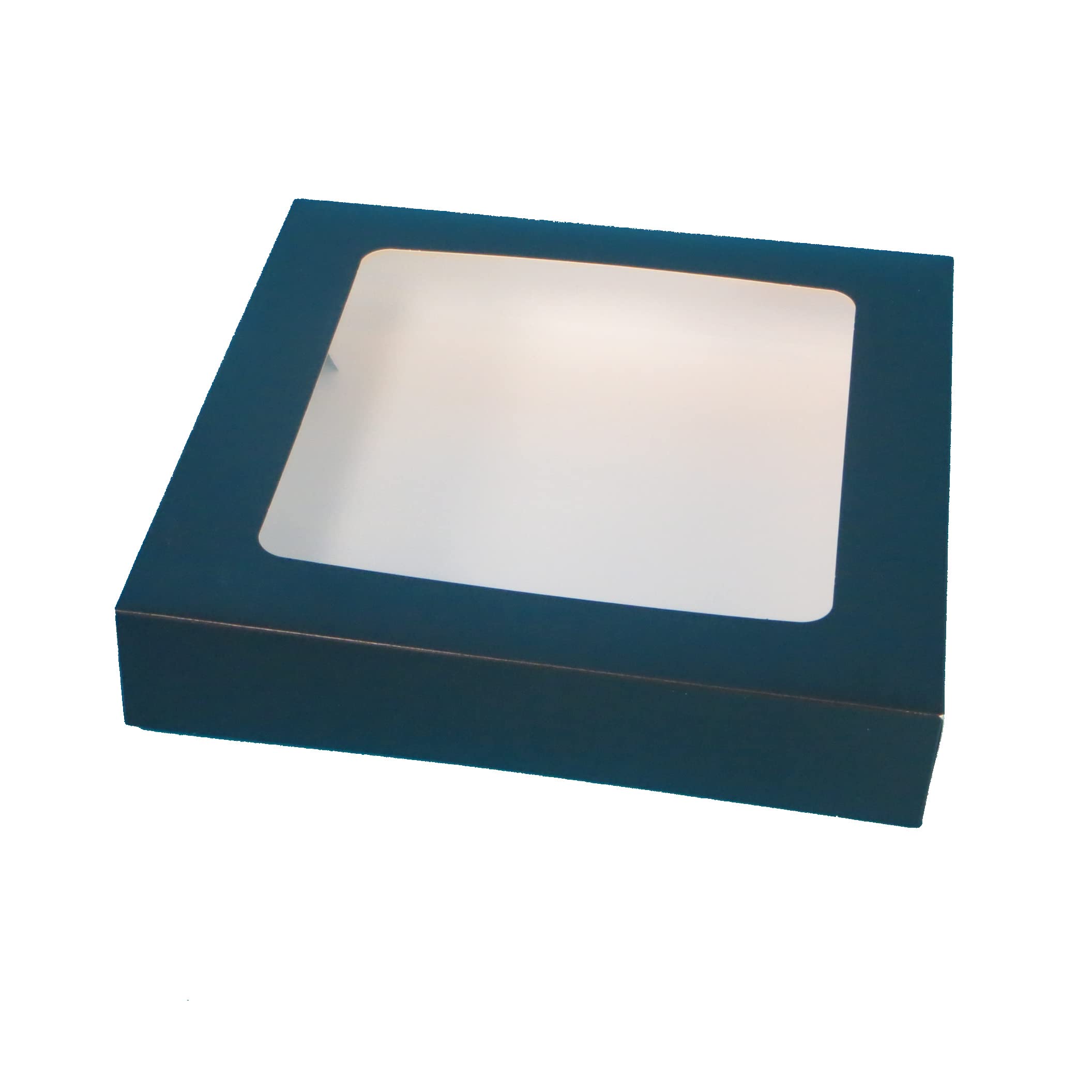 Pro DP 85 Sushiboxen Take Away Foodboxen für Sushi, Snacks, usw. schwarz mit Antifog Sichtfenster 250x250x50mm einteilig Automatikkarton